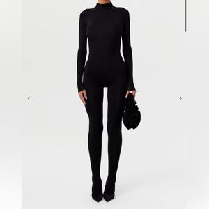 Naked wardrobe Black Long Sleeve Bodysuit